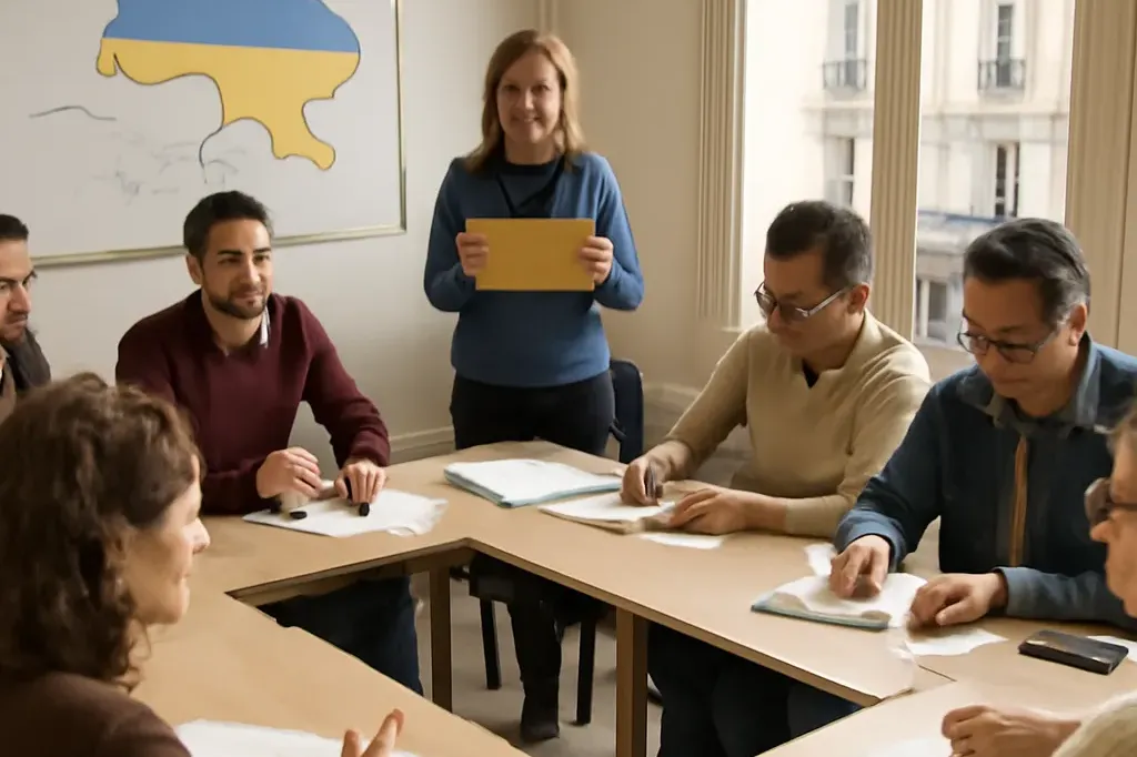 Cours de langue ukrainienne en association Paris, groupe adultes