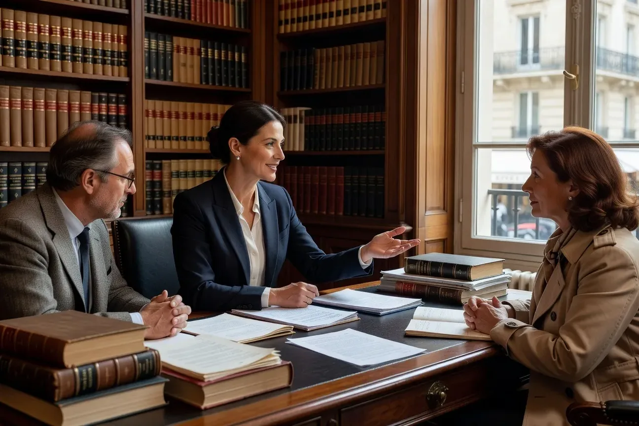 Consultation juridique dans un cabinet d'avocat à Paris