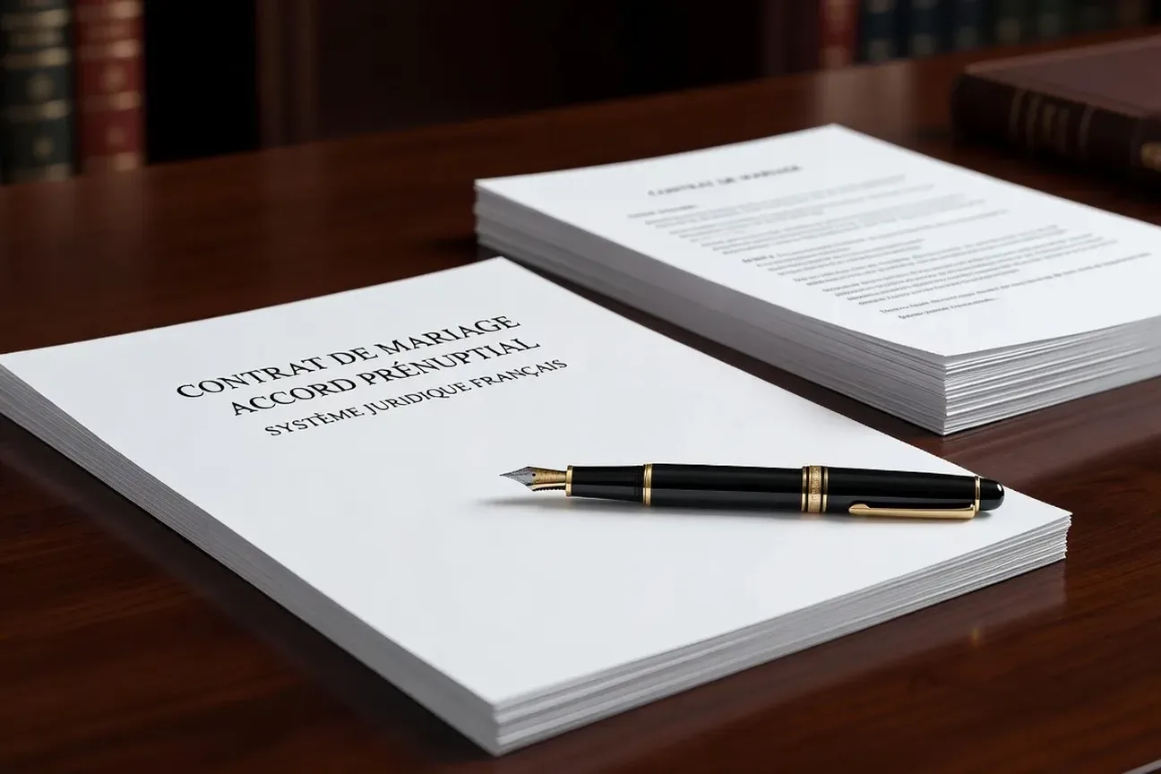 Documents légaux et contrat de mariage