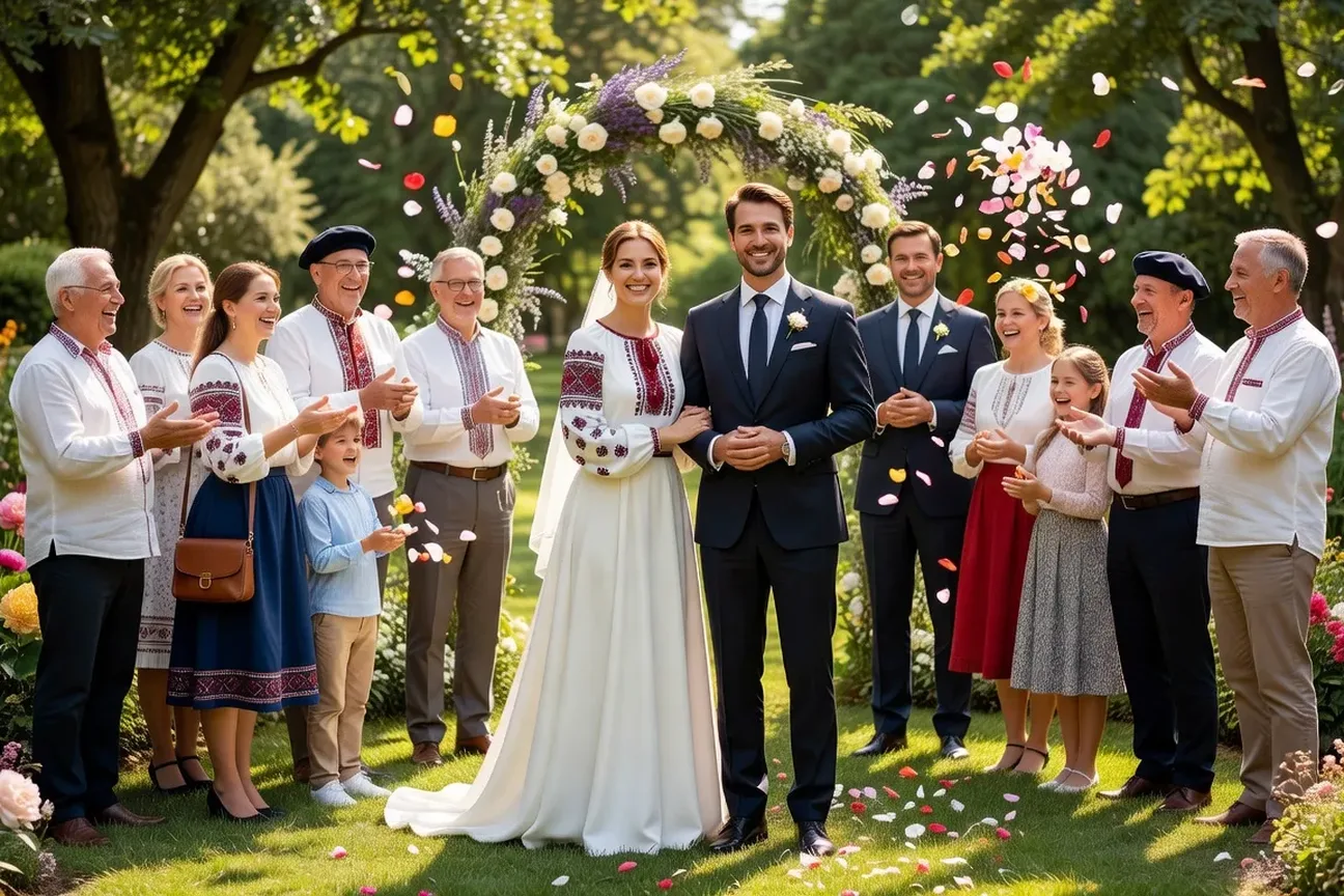Cérémonie de mariage franco-ukrainienne